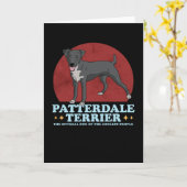Patterdale Terrier Dog of the Coolest Patterdales Kaart (Gele Bloem)