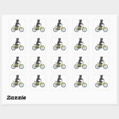 Patterdale Terrier Dog Vierkante Sticker (Vel)