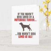 Patterdale Terrier Kaart (Gele Bloem)