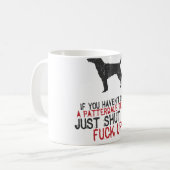 Patterdale Terrier Koffiemok (Voorkant links)