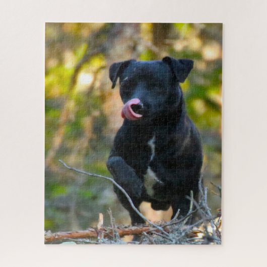 Patterdale Terrier. Legpuzzel (Verticaal)