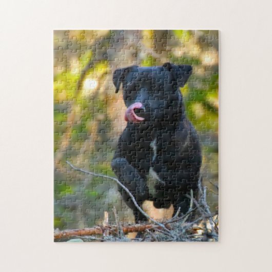 Patterdale Terrier. Legpuzzel (Verticaal)