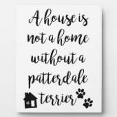 Patterdale Terrier Print met easel Fotoplaat (Voorkant)