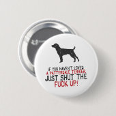 Patterdale Terrier Ronde Button 5,7 Cm (Voorkant /achterkant)