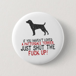Patterdale Terrier Ronde Button 5,7 Cm