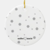 Patterdale Terrier - Santa Hat Kerstmis Bauble D Keramisch Ornament (Achterkant)