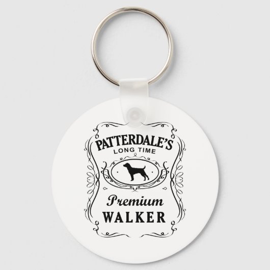 Patterdale Terrier Sleutelhanger (Voorkant)