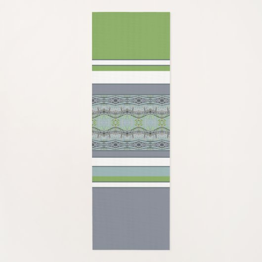 Pattered Accent Stripe Yogamat (Voorkant)