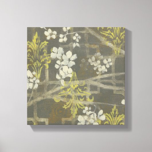 Pattered Blossom Branch I Canvas Afdruk (Voorkant)