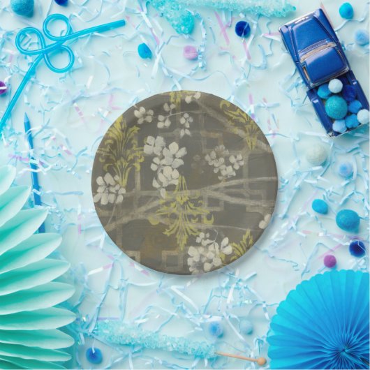 Pattered Blossom Branch I Papieren Bordje (Feest)