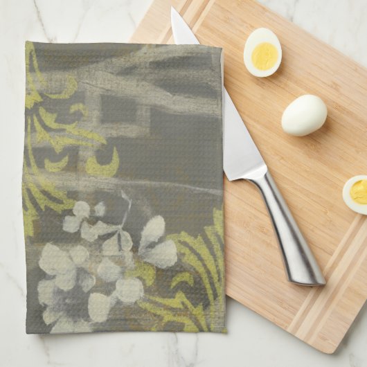 Pattered Blossom Branch I Theedoek (Quarter Fold)