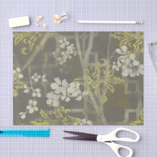 Pattered Blossom Branch I Tissuepapier (Craft)