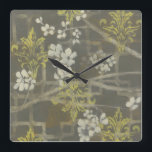 Pattered Blossom Branch I Vierkante Klok<br><div class="desc">Floral</div>
