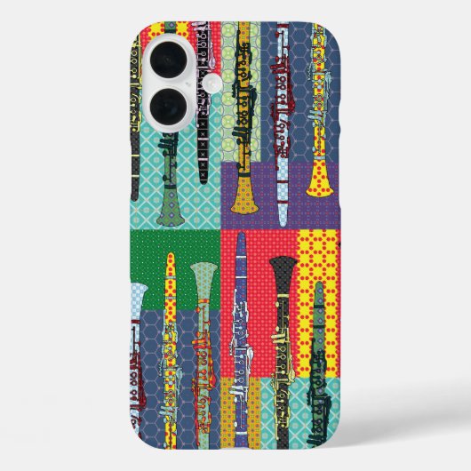 Pattered Clarinets Case-Mate iPhone Case (Achterkant)