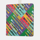 Pattered Clarinets Keramisch Ornament (Links)