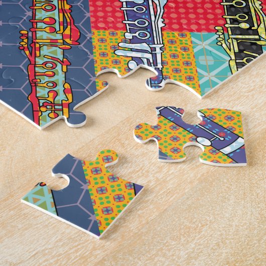 Pattered Clarinets Legpuzzel (Zijkant)