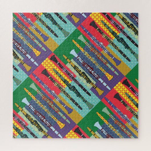 Pattered Clarinets Legpuzzel (Verticaal)