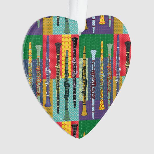 Pattered Clarinets Ornament (voorkant)