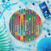 Pattered Clarinets Papieren Bordje (Feest)