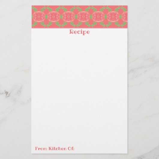 Pattered Design Accent Briefpapier (Voorkant)