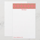 Pattered Design Accent Briefpapier (Voorkant / Achterkant)