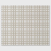 Pattered Grid Cadeaupapier (Vlak)
