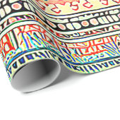 pattereerde aarde kleuren cadeaupapier (Rol Hoek)