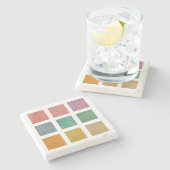 pattereerde onderzetters breien (Zijkant)