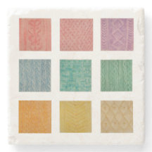 pattereerde onderzetters breien