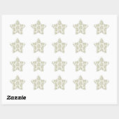 patterend draaien ster sticker (Vel)