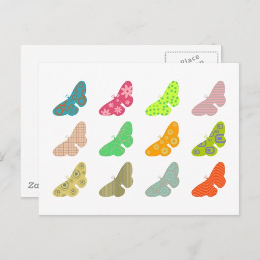 patterflies briefkaart (Voorkant / Achterkant)