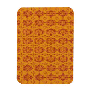 PATTERN77 DECORATIEVE ORANJE ORANJERODE SCR VAN MAGNEET
