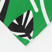 Pattern 210121 - Black, White and Grass Green Fleece Deken (Hoek)