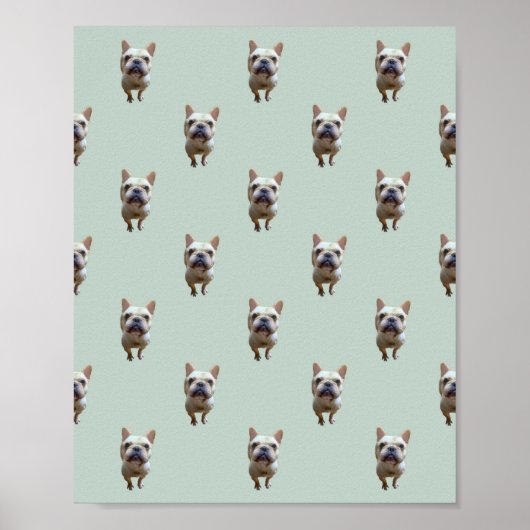 pattern_2_francees_bulldog_2_matte_poster poster (Voorkant)