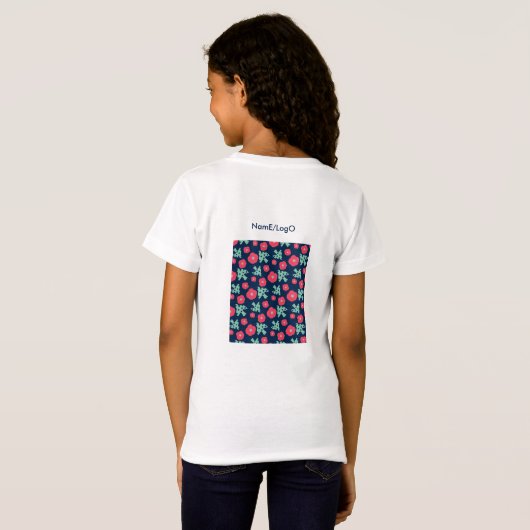Pattern_7_Camellia en Bird_1 T-shirt (Achterkant volledig)