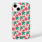 pattern_8_camellia en bird_2 iPhone case iPhone Hoesje (Achterkant)