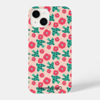 pattern_8_camellia en bird_2 iPhone case
