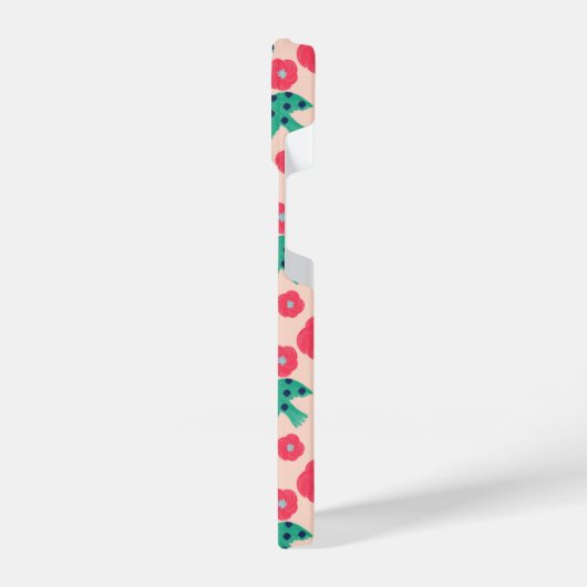 pattern_8_camellia en bird_2 iPhone case iPhone Hoesje (Linkerkant)