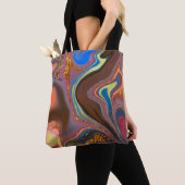 pattern abstract brown tote bag (Dichtbij)