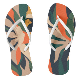 Pattern Abstract Hawaiian Teenslippers