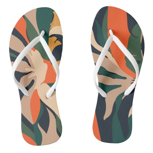 Pattern Abstract Hawaiian Teenslippers (Voetbed)