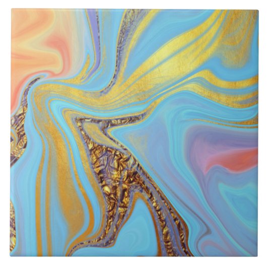 pattern abstract marbled tegeltje (Voorkant)