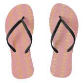 pattern abstract pink teenslippers (Voetbed)