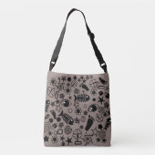 Pattern Art Crossbody Bag Tas (Achterkant)