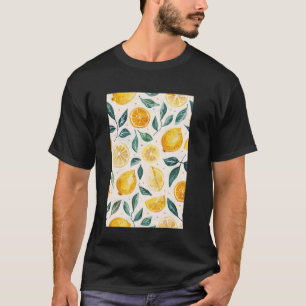  Pattern Art Fruit Lemon Waterverf 3 T-shirt