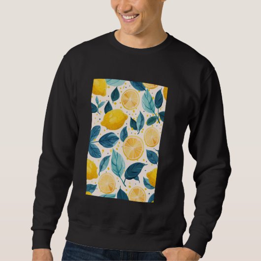  Pattern Art Lemon Fruit 6 Trui (Voorkant)