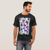 Pattern Art Plum Minimalist T-shirt (Voorkant volledig)