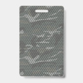 Pattern Artwork Black White Design Geometric Art Badge (Achterkant)