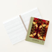 Pattern Autumn Leaves Spiral Notitieboek (Binnen)