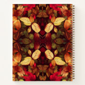 Pattern Autumn Leaves Spiral Notitieboek (Achterkant)
